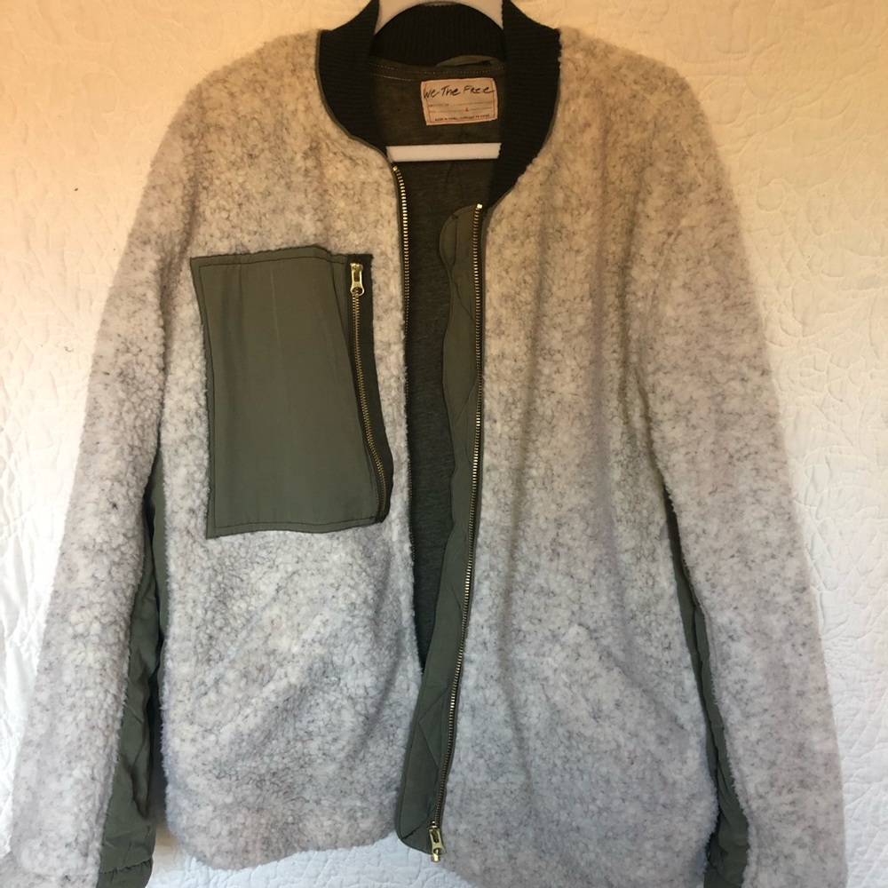free people rivington sherpa oversized coat
